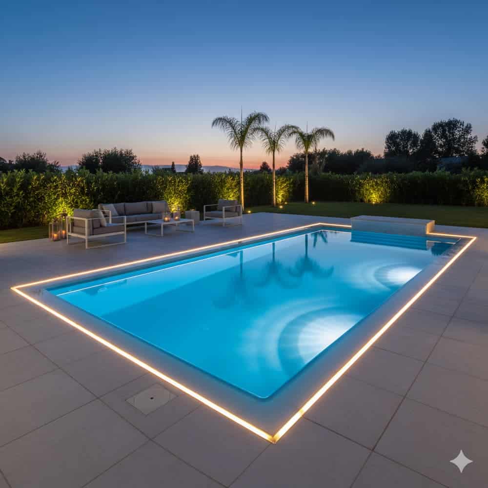 focos led de superficie para tu piscina